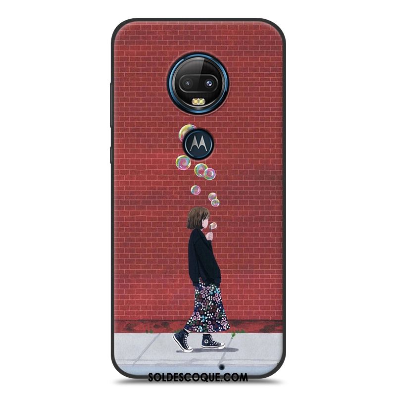 Coque Moto G7 Plus Silicone Ornements Suspendus Téléphone Portable Petit Art Pas Cher