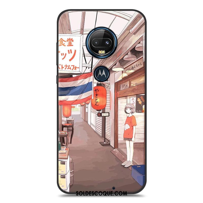 Coque Moto G7 Plus Silicone Ornements Suspendus Téléphone Portable Petit Art Pas Cher