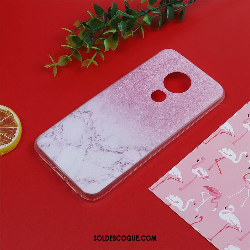 Coque Moto G7 Plus Tout Compris Bleu Incassable Dessin Animé Fluide Doux Housse En Ligne