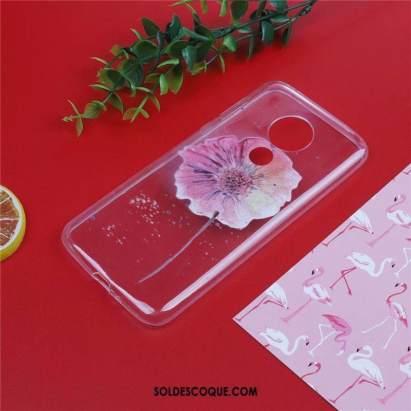 Coque Moto G7 Plus Tout Compris Bleu Incassable Dessin Animé Fluide Doux Housse En Ligne