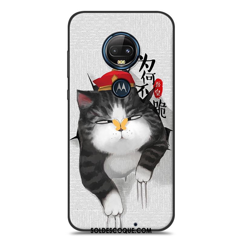 Coque Moto G7 Plus Tout Compris Gris Téléphone Portable Silicone Dessin Animé En Ligne