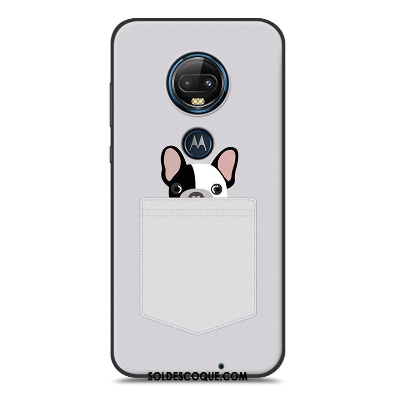 Coque Moto G7 Plus Tout Compris Gris Téléphone Portable Silicone Dessin Animé En Ligne