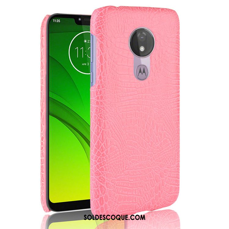 Coque Moto G7 Power Bleu Créatif Téléphone Portable Business Étui Pas Cher