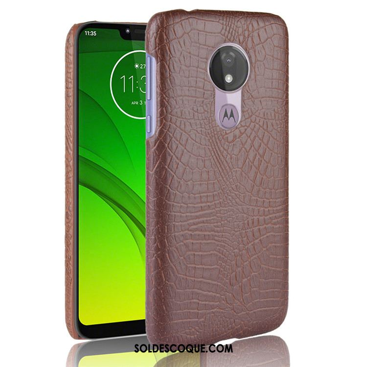 Coque Moto G7 Power Bleu Créatif Téléphone Portable Business Étui Pas Cher