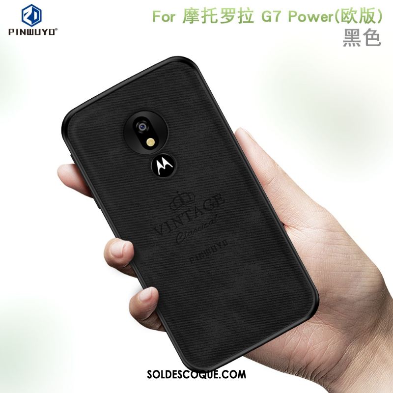 Coque Moto G7 Power Bleu Étui Europe Téléphone Portable Tout Compris En Ligne