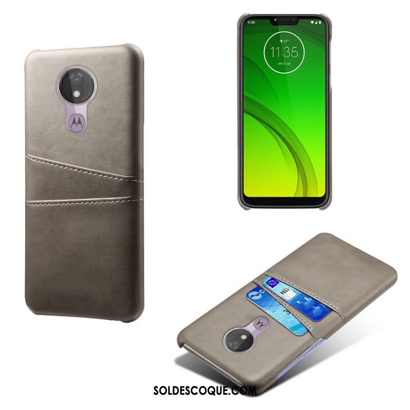 Coque Moto G7 Power Cuir Incassable Téléphone Portable Vert Étui En Cuir France