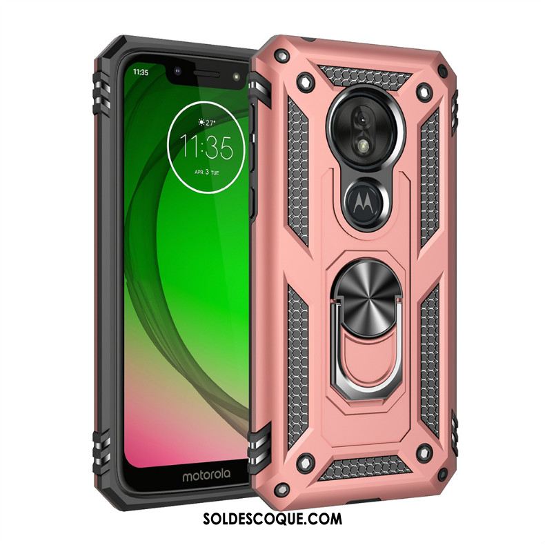 Coque Moto G7 Power Magnétisme Protection Rouge Tout Compris Trois Défenses Housse En Ligne