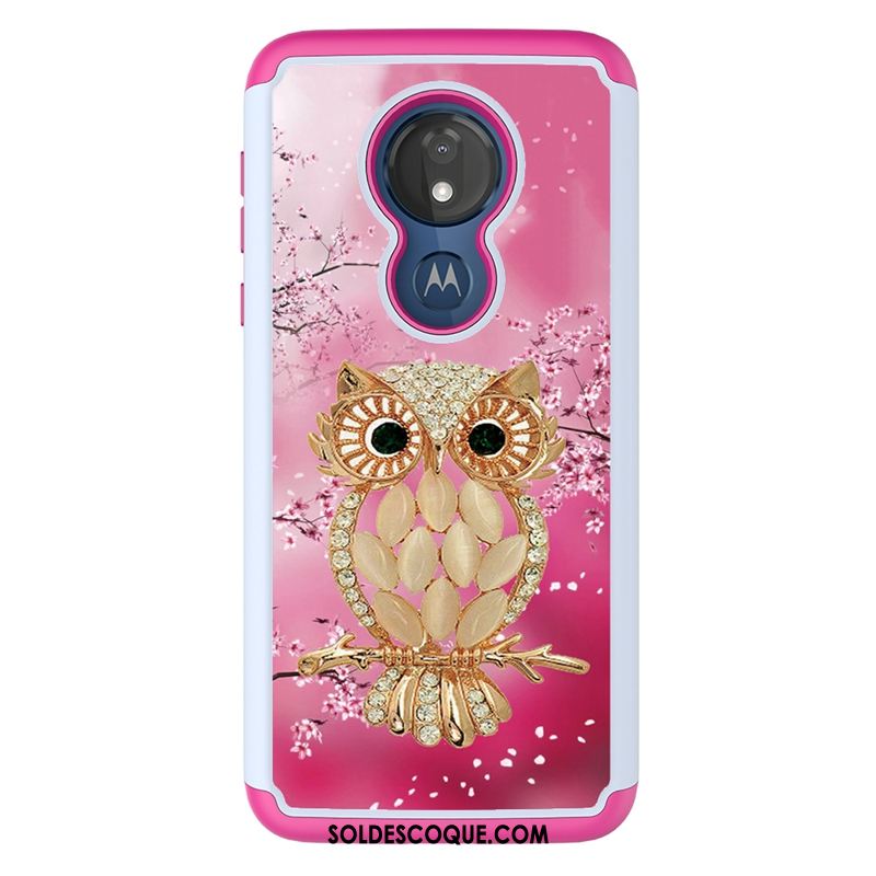 Coque Moto G7 Power Modèle Fleurie Protection Étui Peinture Dessin Animé En Ligne