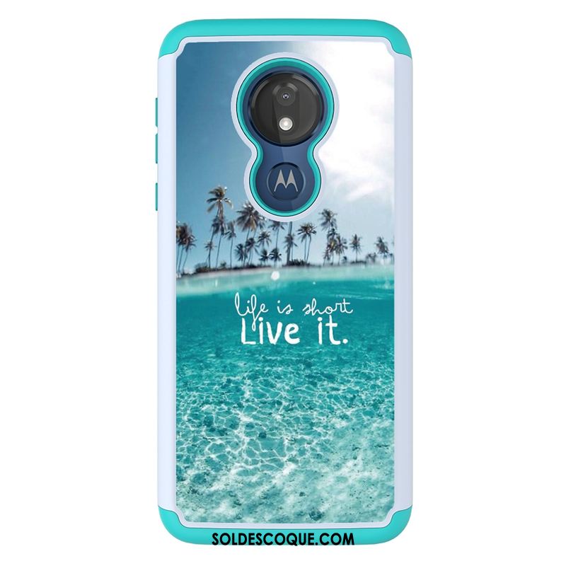 Coque Moto G7 Power Modèle Fleurie Protection Étui Peinture Dessin Animé En Ligne