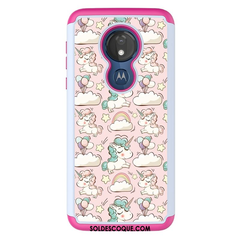 Coque Moto G7 Power Modèle Fleurie Protection Étui Peinture Dessin Animé En Ligne