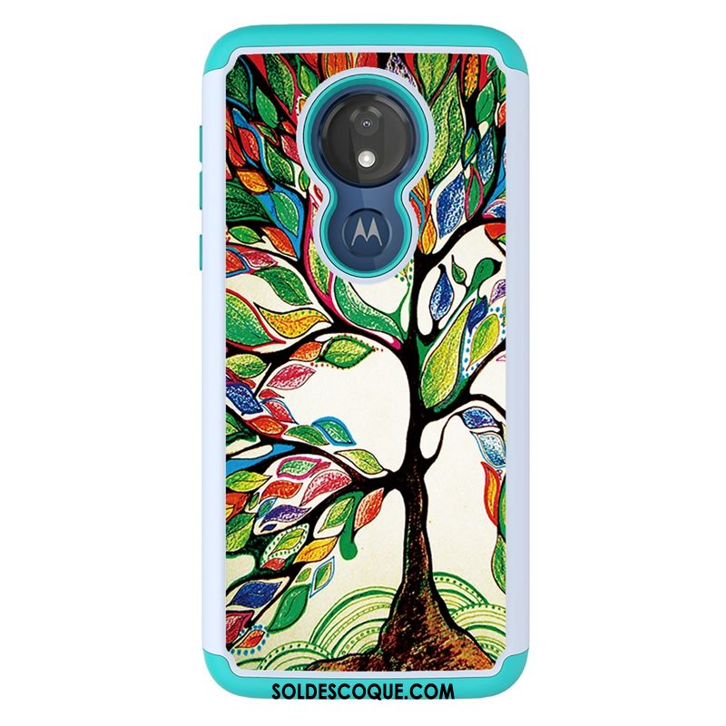 Coque Moto G7 Power Modèle Fleurie Protection Étui Peinture Dessin Animé En Ligne