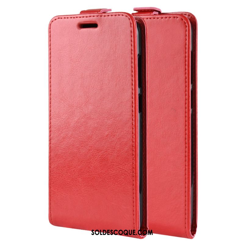 Coque Moto G7 Power Protection Modèle Fleurie Rouge Étui En Cuir Téléphone Portable France