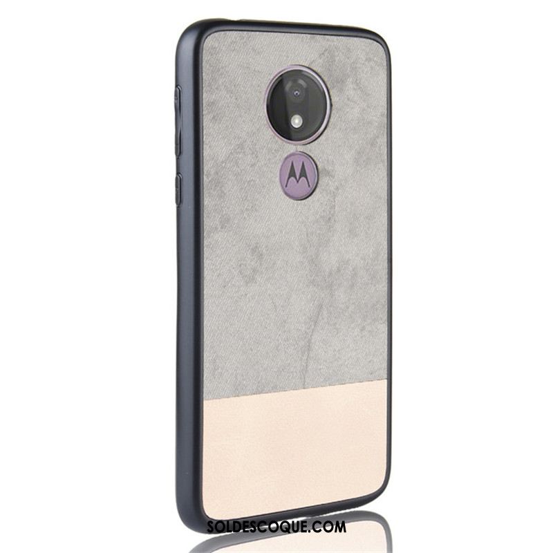 Coque Moto G7 Power Étui Tout Compris Denim Téléphone Portable Protection France