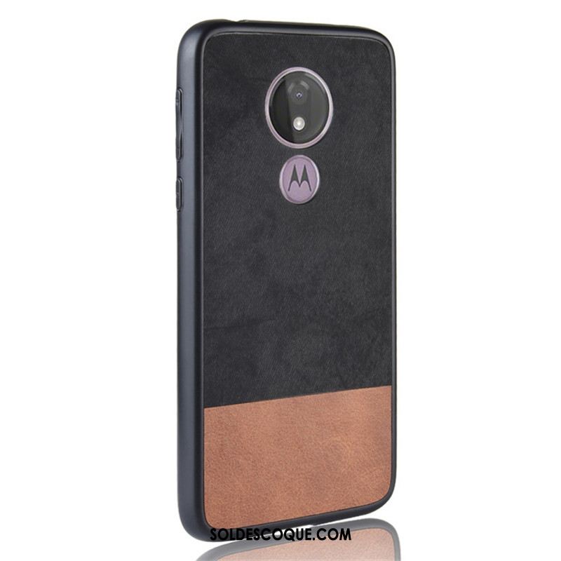 Coque Moto G7 Power Étui Tout Compris Denim Téléphone Portable Protection France