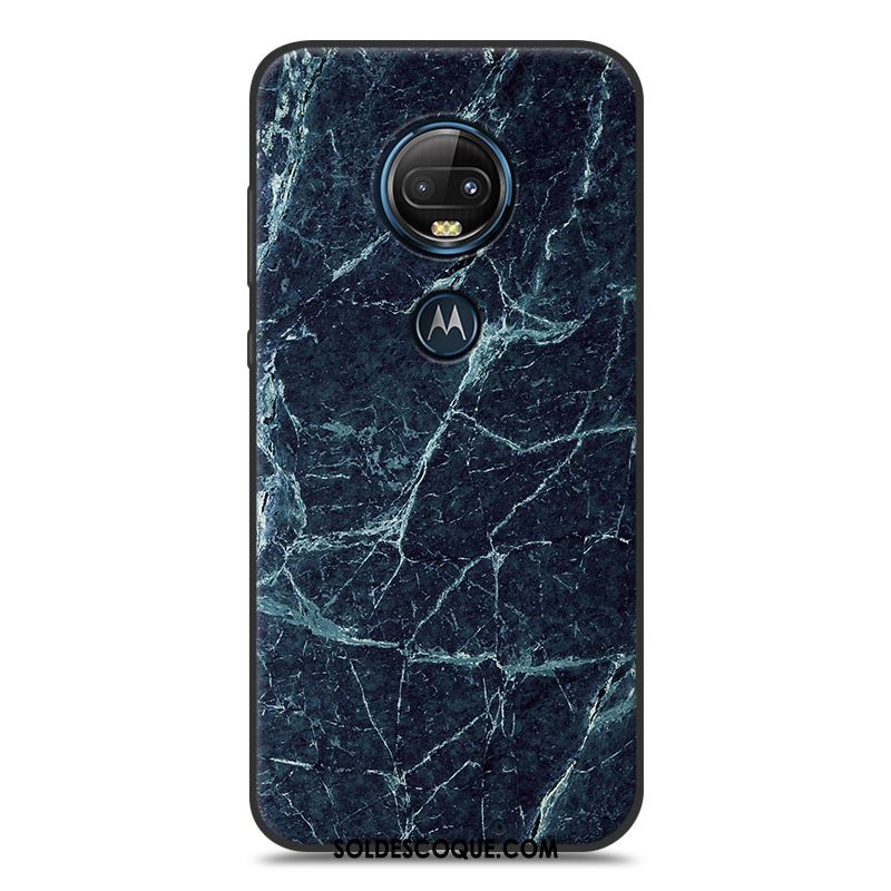 Coque Moto G7 Simple Personnalité Grain De Bois Peinture Silicone Pas Cher