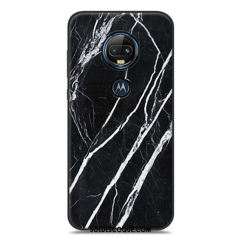 Coque Moto G7 Simple Personnalité Grain De Bois Peinture Silicone Pas Cher