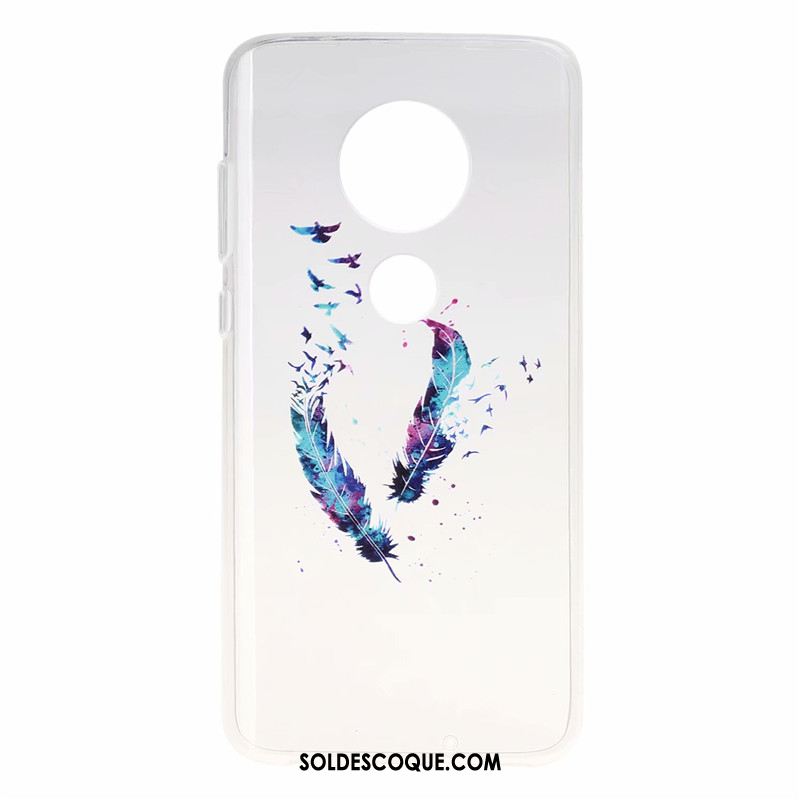 Coque Moto G7 Téléphone Portable Fluide Doux Dessin Animé Papillon Incassable Soldes