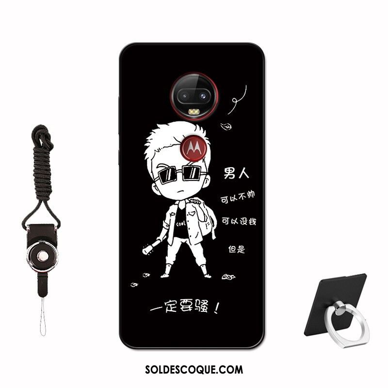 Coque Moto G7 Étui Noir Haute Peinture Téléphone Portable En Vente