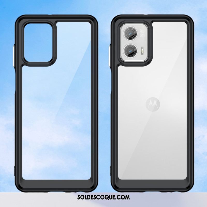 Coque Moto G73 5G Hybride Transparente