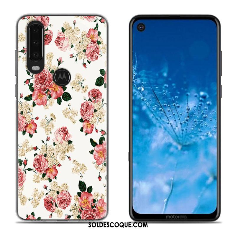 Coque Moto G8 Blanc Dessin Animé Téléphone Portable Étui Peinture Soldes