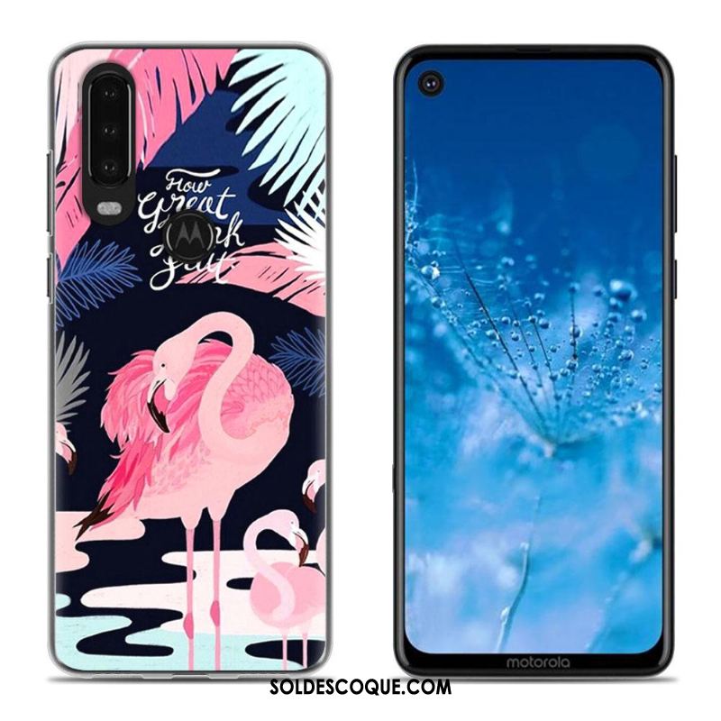 Coque Moto G8 Blanc Dessin Animé Téléphone Portable Étui Peinture Soldes