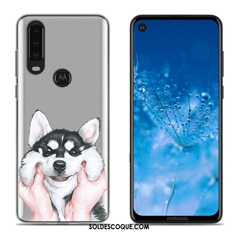 Coque Moto G8 Blanc Dessin Animé Téléphone Portable Étui Peinture Soldes