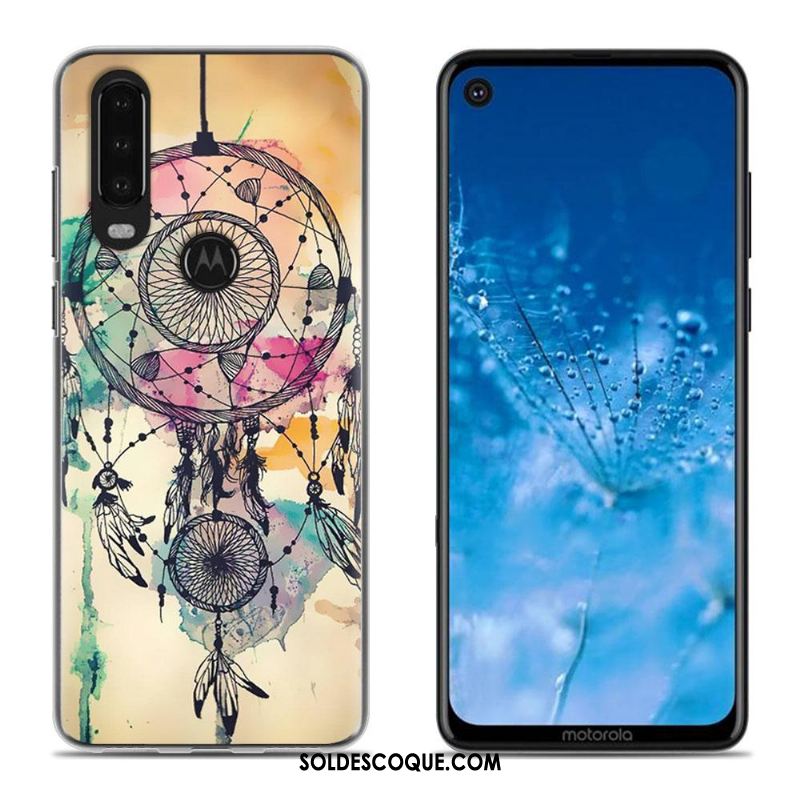 Coque Moto G8 Blanc Dessin Animé Téléphone Portable Étui Peinture Soldes