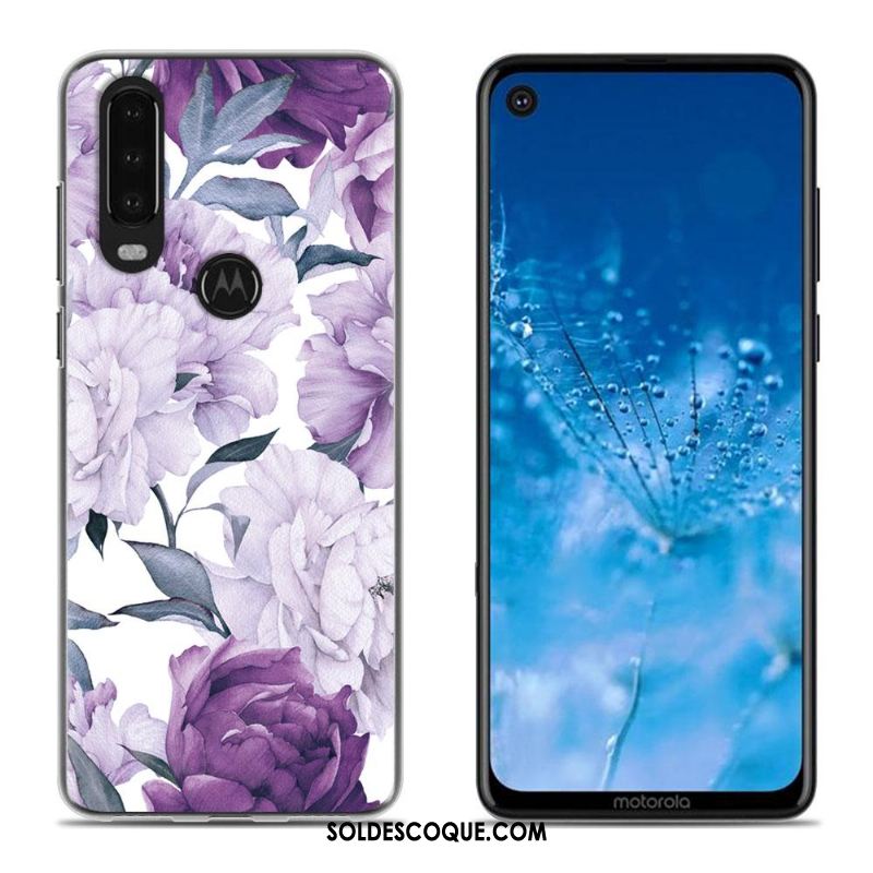 Coque Moto G8 Blanc Dessin Animé Téléphone Portable Étui Peinture Soldes