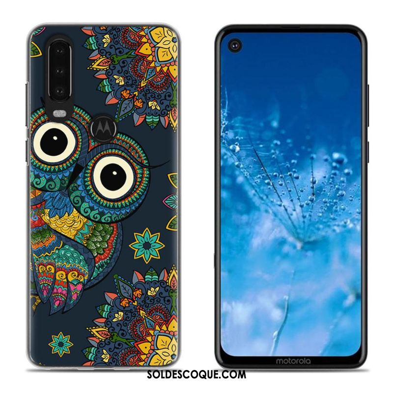 Coque Moto G8 Blanc Dessin Animé Téléphone Portable Étui Peinture Soldes