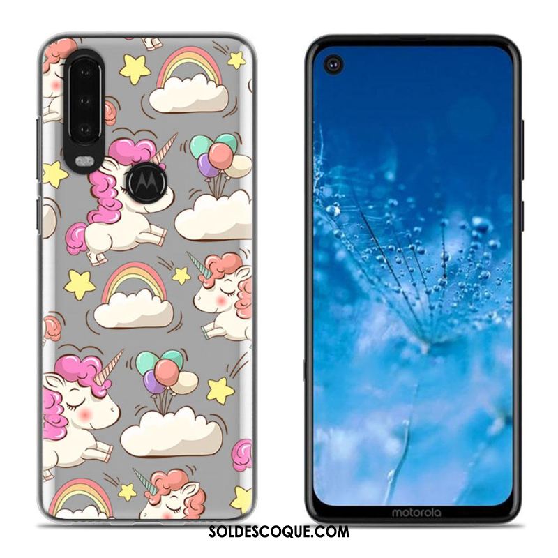 Coque Moto G8 Blanc Dessin Animé Téléphone Portable Étui Peinture Soldes