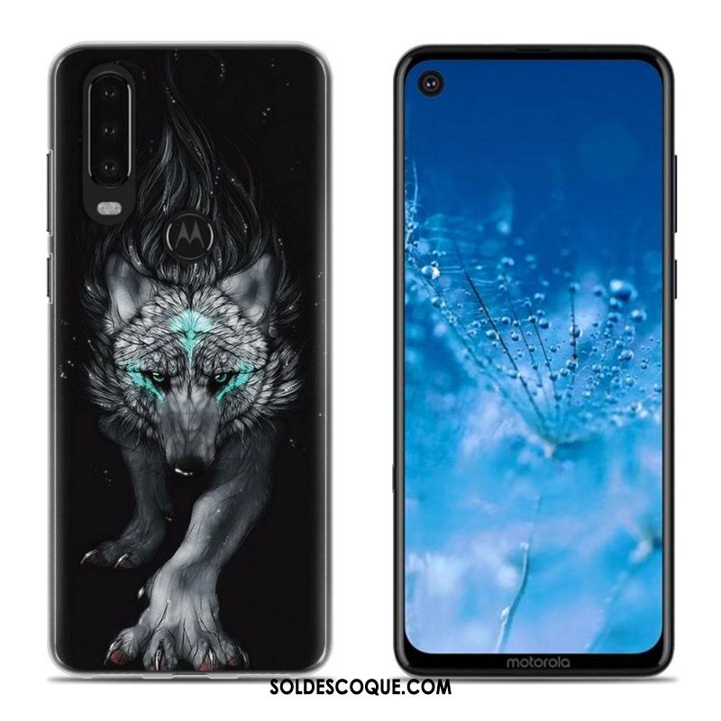 Coque Moto G8 Blanc Dessin Animé Téléphone Portable Étui Peinture Soldes