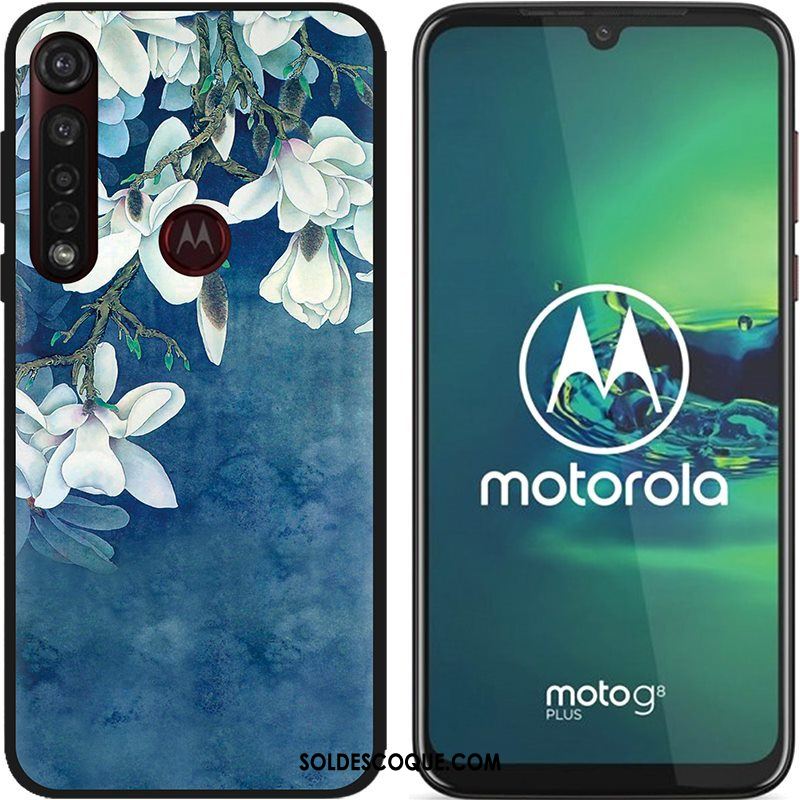 Coque Moto G8 Plus Délavé En Daim Chaud Pu Étui Dessin Animé Soldes