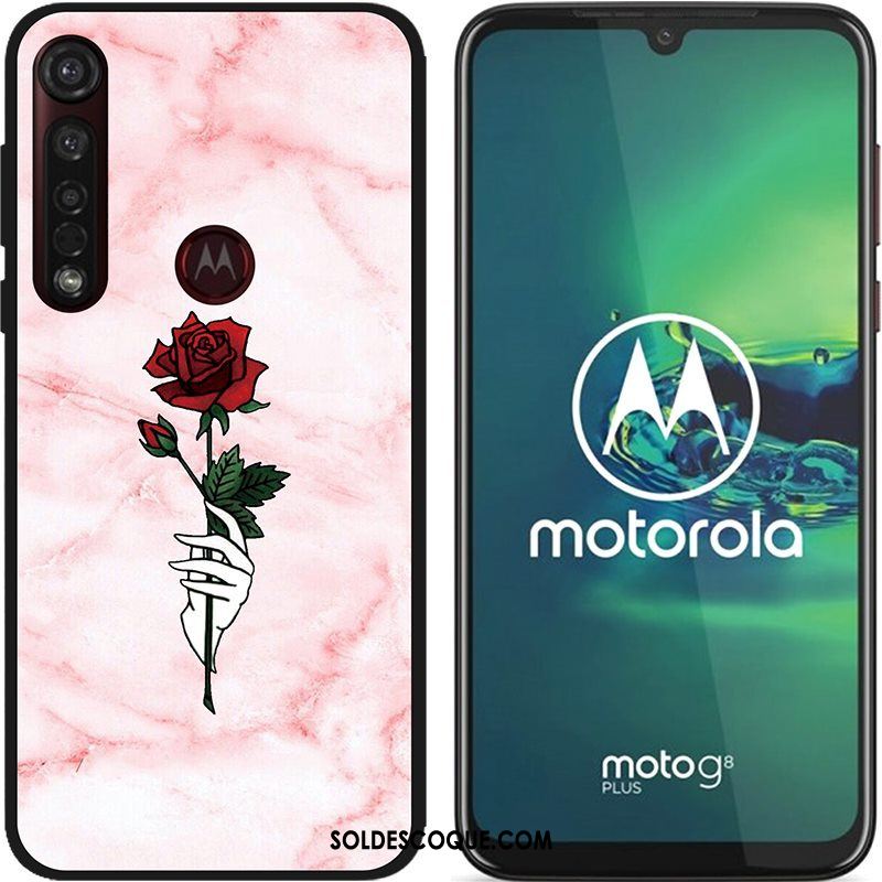 Coque Moto G8 Plus Délavé En Daim Chaud Pu Étui Dessin Animé Soldes