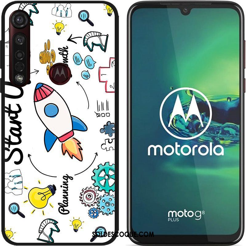 Coque Moto G8 Plus Délavé En Daim Chaud Pu Étui Dessin Animé Soldes