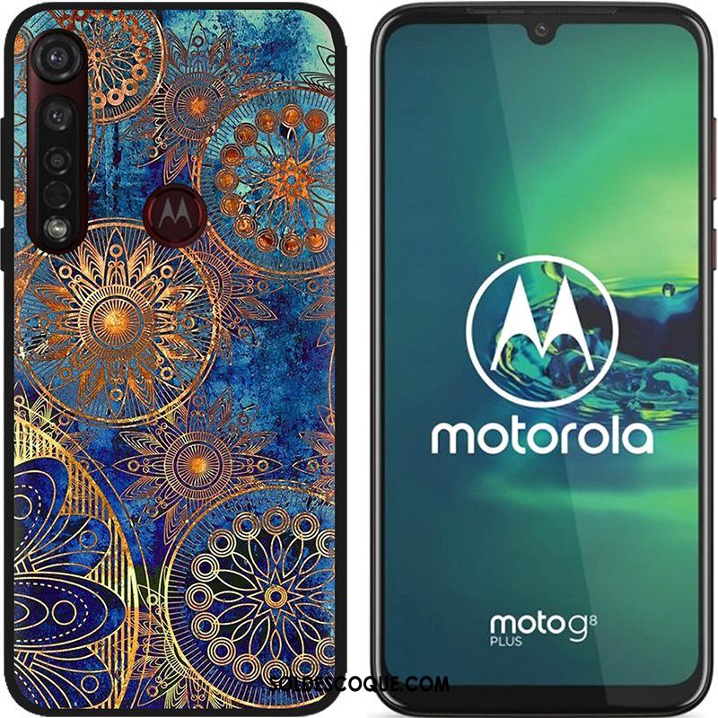 Coque Moto G8 Plus Délavé En Daim Chaud Pu Étui Dessin Animé Soldes