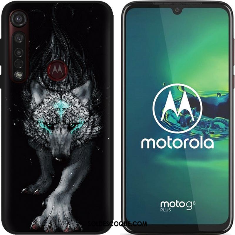 Coque Moto G8 Plus Délavé En Daim Chaud Pu Étui Dessin Animé Soldes