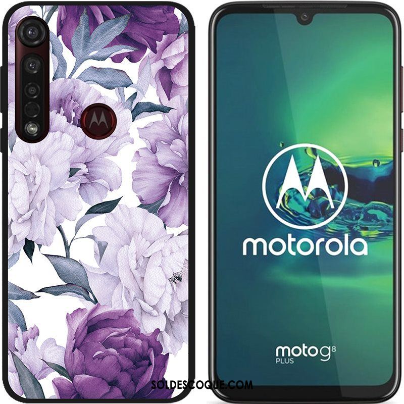 Coque Moto G8 Plus Délavé En Daim Chaud Pu Étui Dessin Animé Soldes