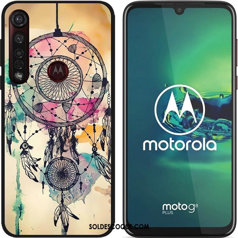 Coque Moto G8 Plus Délavé En Daim Chaud Pu Étui Dessin Animé Soldes