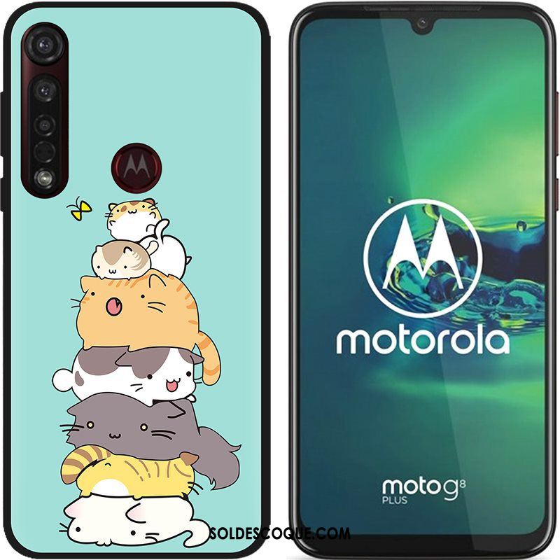 Coque Moto G8 Plus Délavé En Daim Chaud Pu Étui Dessin Animé Soldes