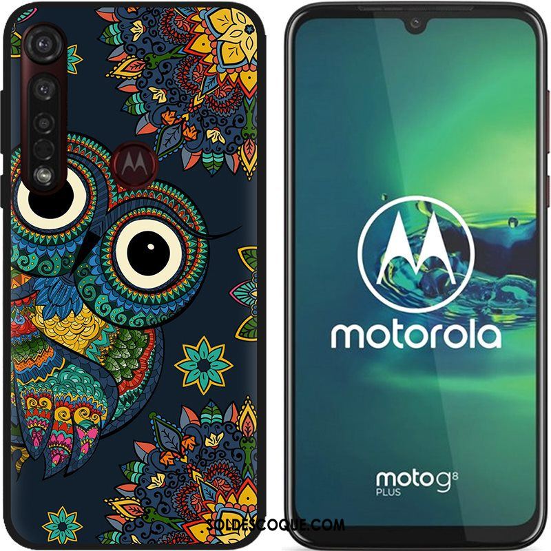 Coque Moto G8 Plus Délavé En Daim Chaud Pu Étui Dessin Animé Soldes