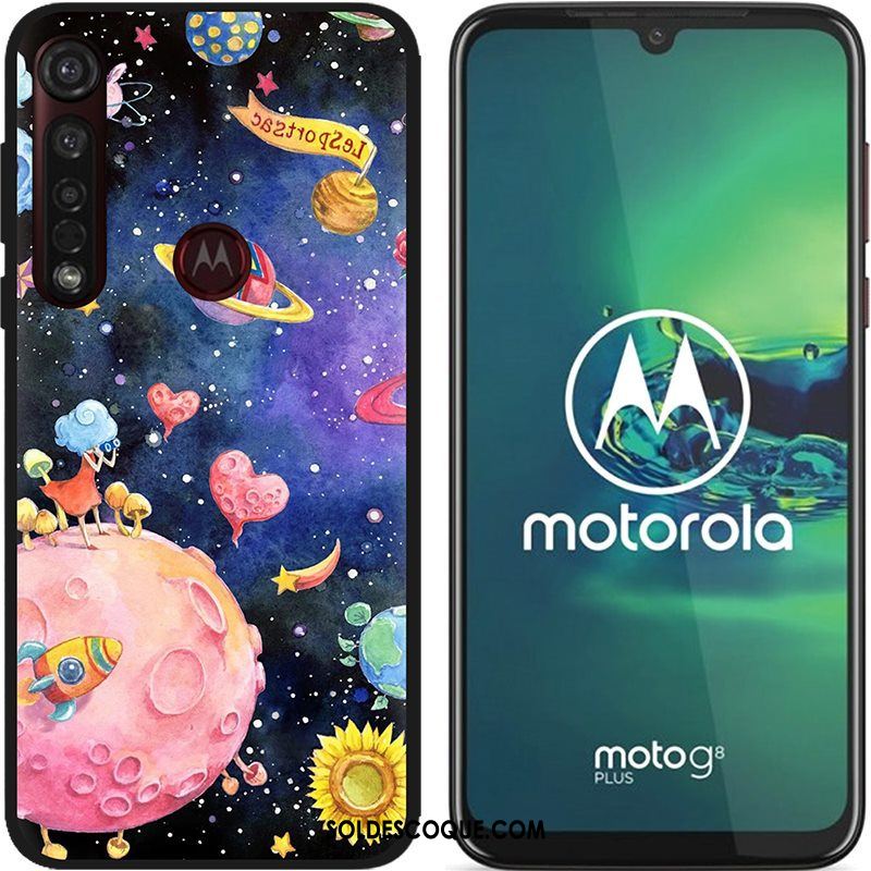 Coque Moto G8 Plus Délavé En Daim Chaud Pu Étui Dessin Animé Soldes