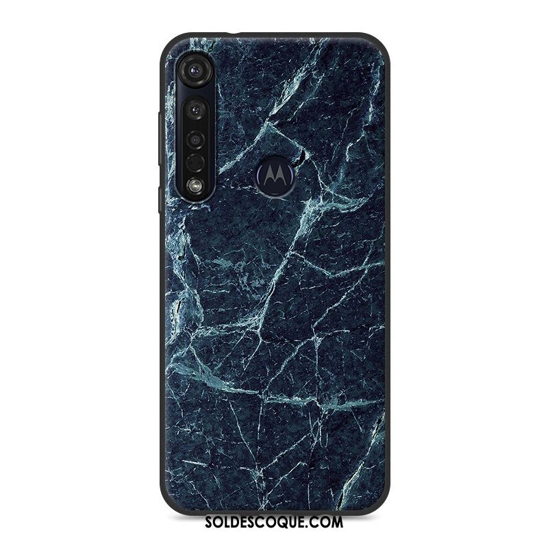 Coque Moto G8 Plus Délavé En Daim Grain De Bois Tendance Coque En Silicone Vent Pas Cher