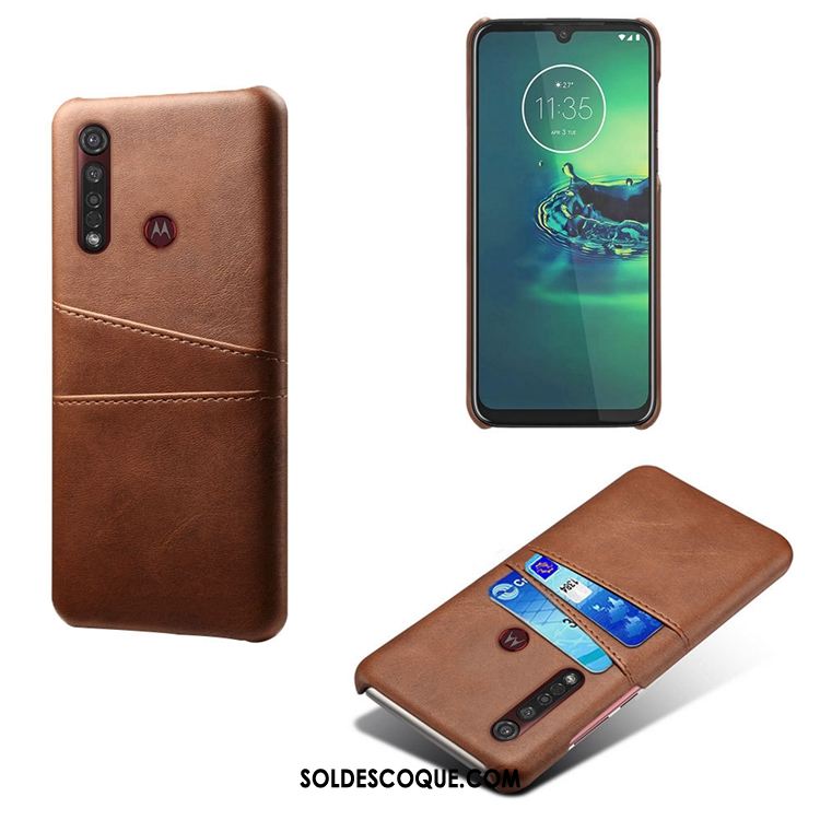 Coque Moto G8 Plus Incassable Modèle Fleurie Petit Sac Carte En Ligne