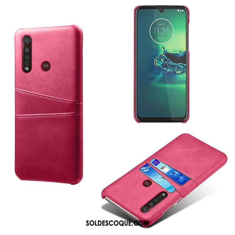 Coque Moto G8 Plus Incassable Modèle Fleurie Petit Sac Carte En Ligne