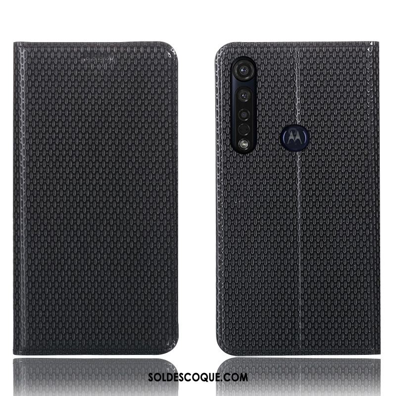 Coque Moto G8 Plus Incassable Étui Téléphone Portable Étui En Cuir Tout Compris Pas Cher