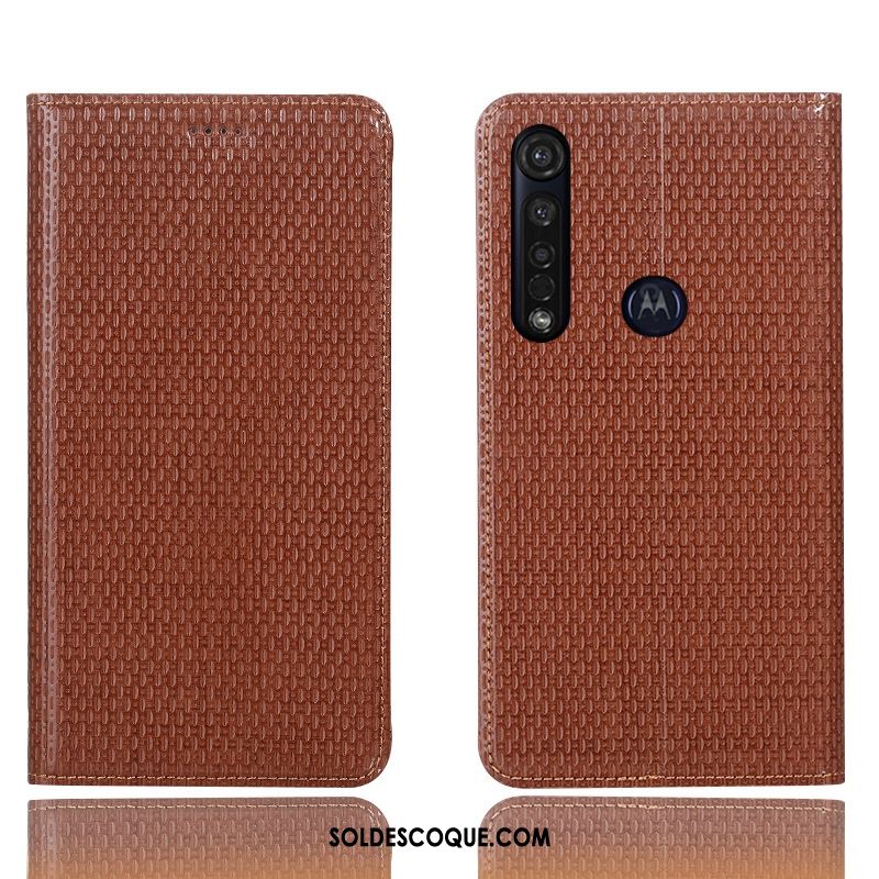 Coque Moto G8 Plus Incassable Étui Téléphone Portable Étui En Cuir Tout Compris Pas Cher