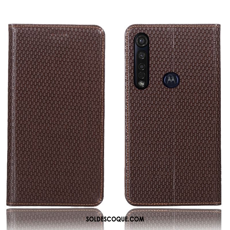 Coque Moto G8 Plus Incassable Étui Téléphone Portable Étui En Cuir Tout Compris Pas Cher