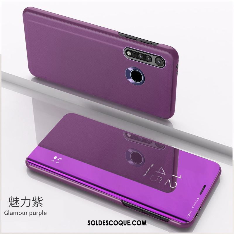 Coque Moto G8 Plus Nouveau Bleu Téléphone Portable Miroir Soldes