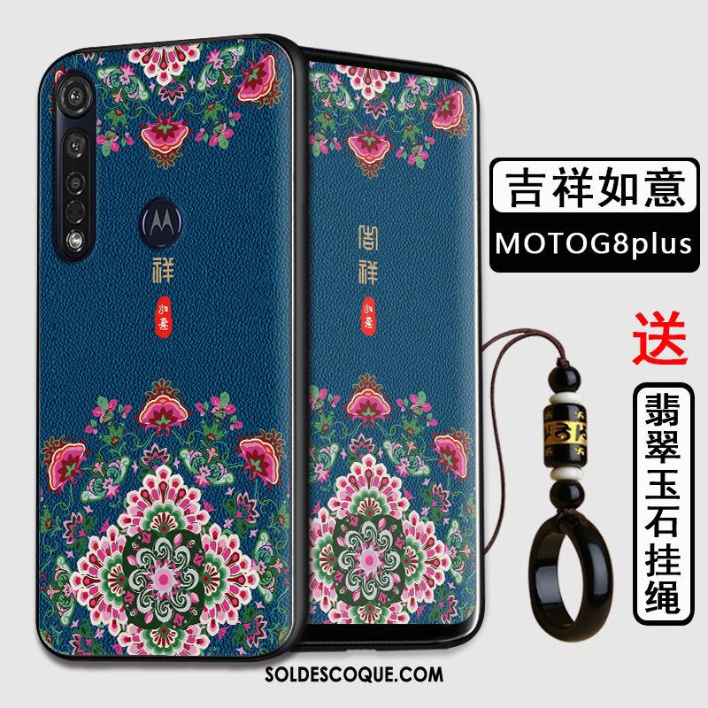 Coque Moto G8 Plus Silicone Étui Style Chinois Tout Compris Téléphone Portable Pas Cher