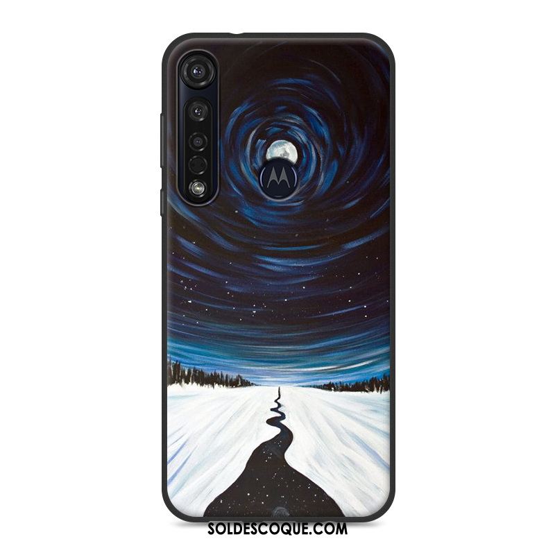 Coque Moto G8 Plus Tendance Délavé En Daim Téléphone Portable Fluide Doux Tout Compris Soldes